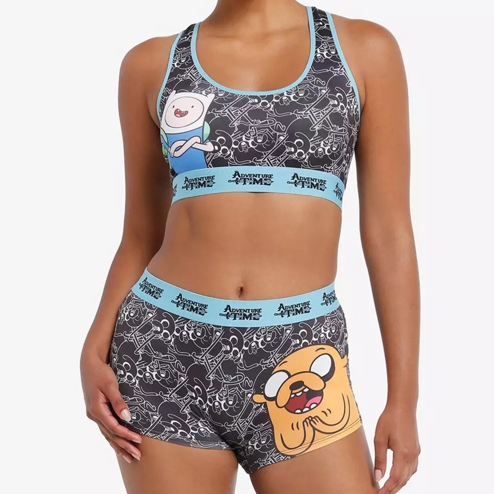 Adventure Time Finn And Jake Bra & Boyshort Panty Set Hot Topic